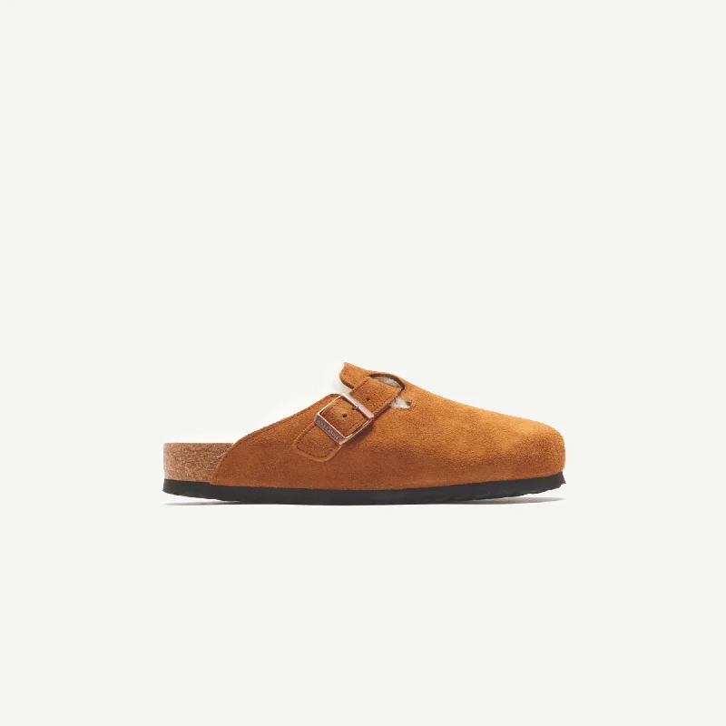 Birkenstock WMNS Boston Shearling - Suede Mink