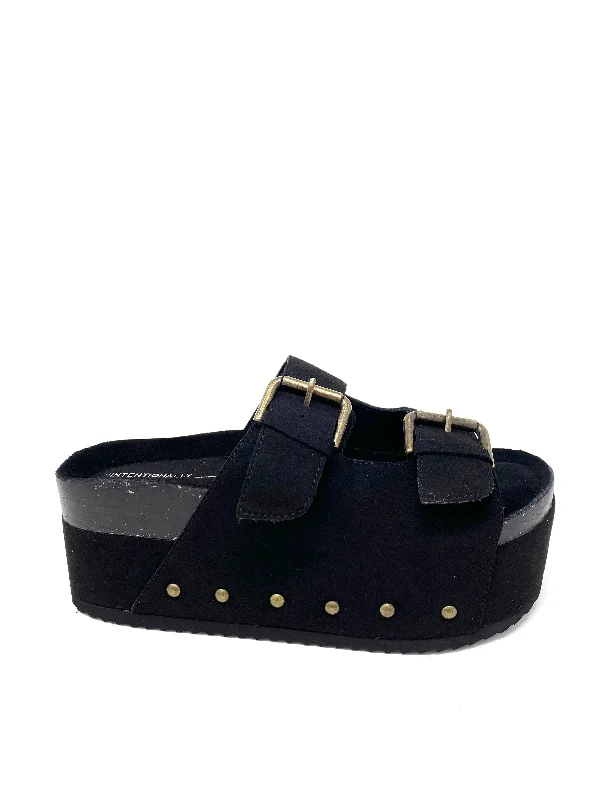 Cooper-2 Platform Sandal in Black from Intentionally Blank