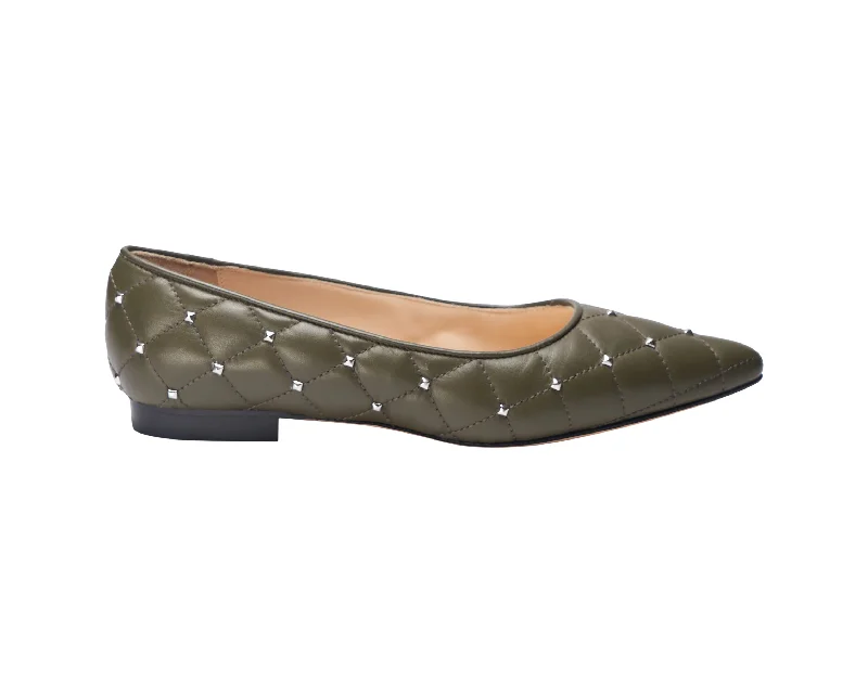 olive nappa stud