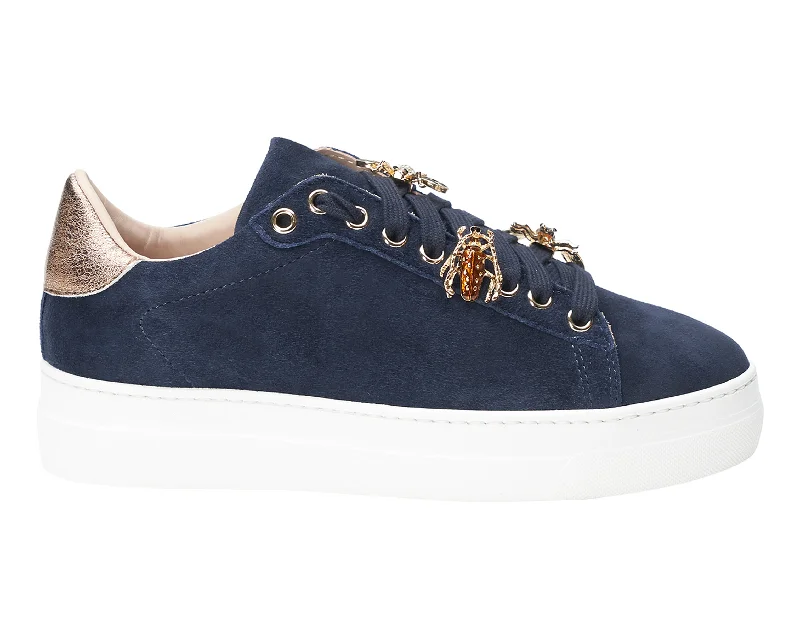 Navy Suede