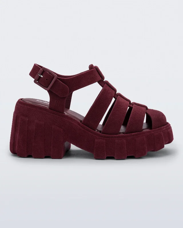 Megan Platform in Red Velvet from Melissa