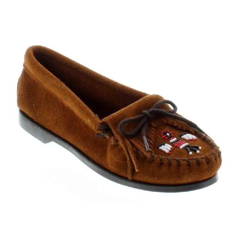 Minnetonka Women's 173 Thunderbird  Moccasin Brown Suede