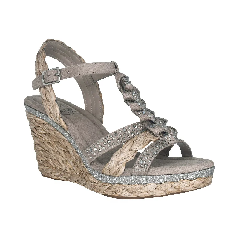 Oliza Platform Wedge Sandal with Memory Foam