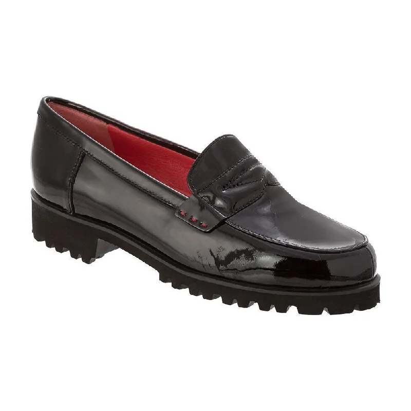 Pas de Rouge Women's Marta N399 Black Patent Leather