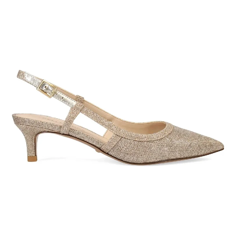 Pelle Moda Women's Deena 2 Platinum Gold Textile