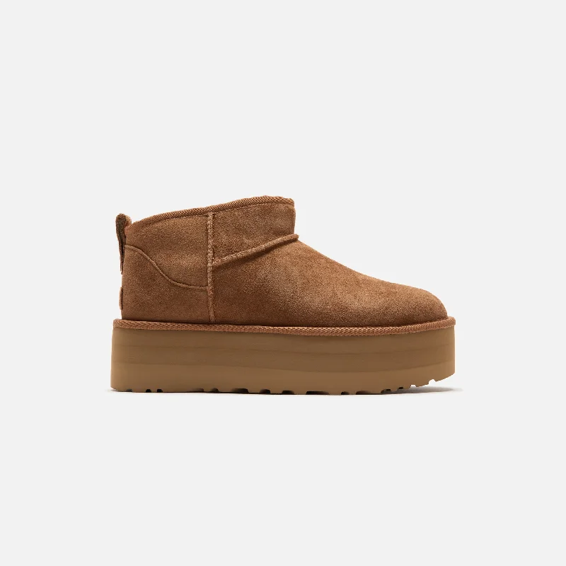 UGG WMNS Classic Ultra Mini Platform - Chestnut