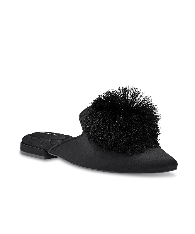 The Dove - Black Satin Pom