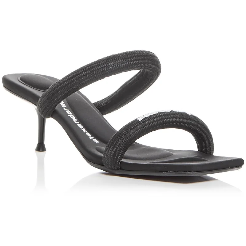 Casual Shoes Sale JESSIE Womens Square toe Kitten heel Slide Sandals