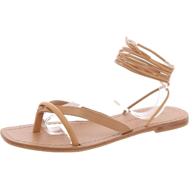 Sale Clearance Loeffler Randall Womens Faux Leather Strappy Lace-Up