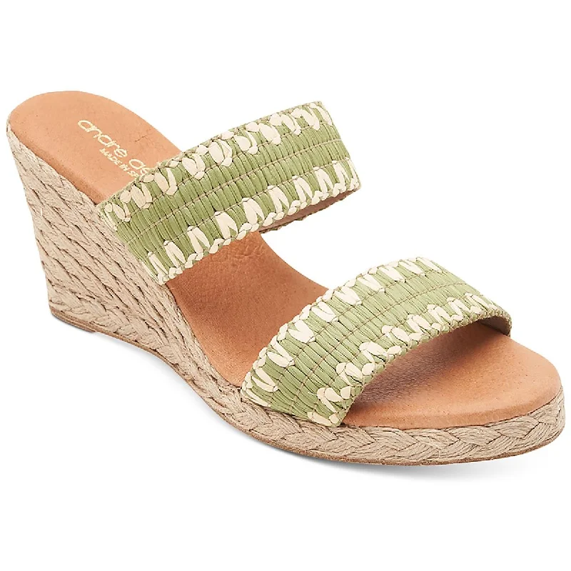 Business Casual Shoes Discount Nolita Womens Raffia Slip On Wedge Sandals