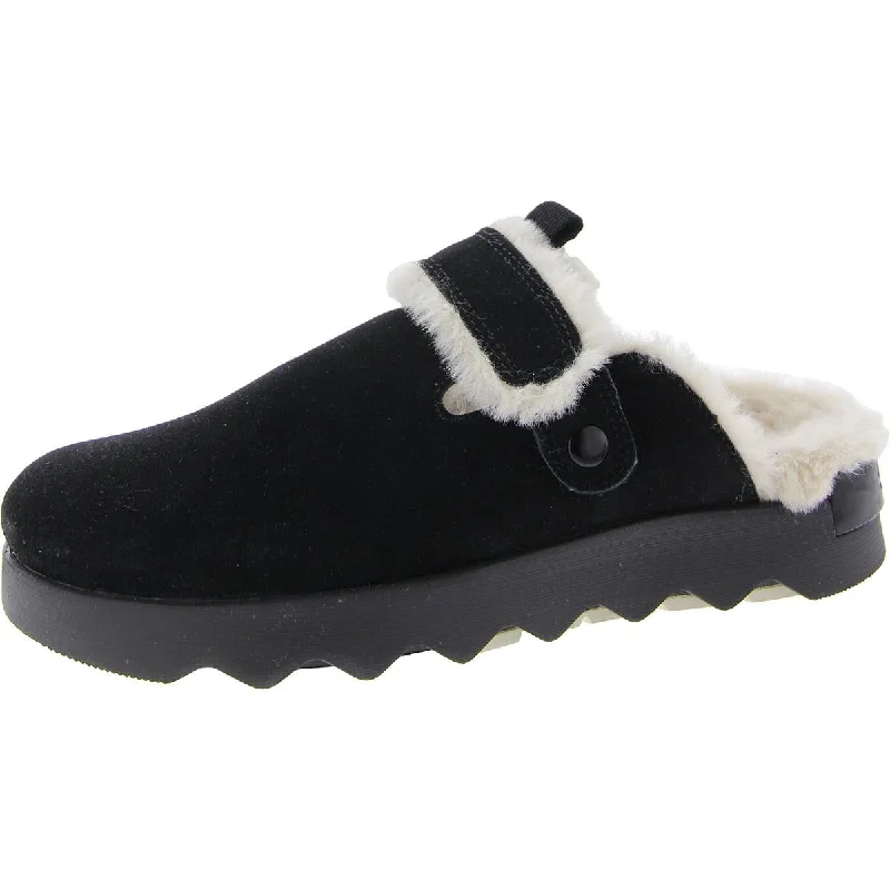 Unleash Your Fashion Sorel Womens Viibe Clog Suede Cozy Slip On Solid Mule Sandals