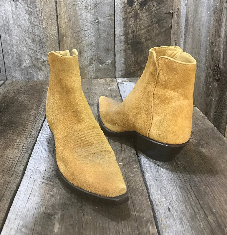 Trend Alert Golden Rough Out  Tres Outlaws Flamingo Zip Boot 1498