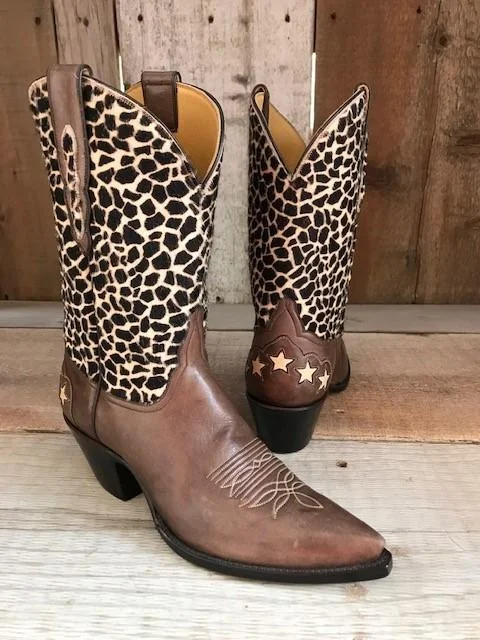 Exclusive Sale Kangaroo & Giraffe Hair On Top Tres Outlaws Women's Classic Boot 1292@