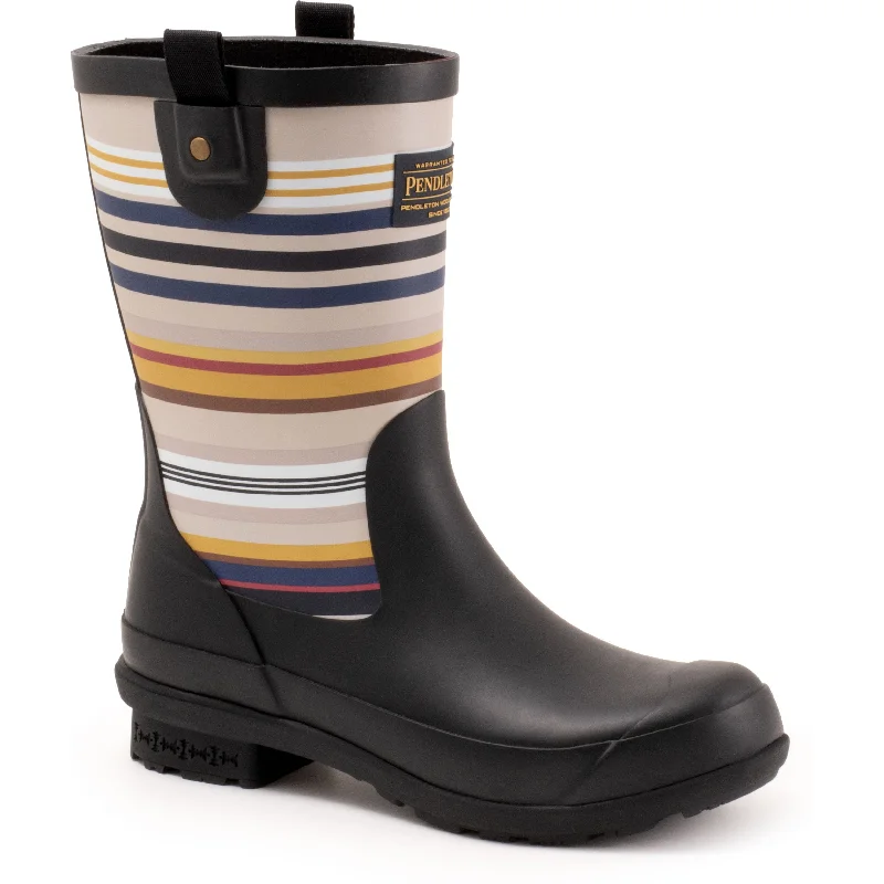 Fashionable Casual Footwear Offers Pendleton Women's Black Bridger Mid Rain Boot