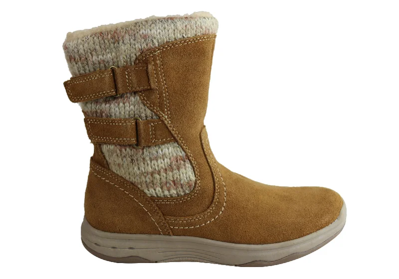 Breathable Shoes Planet Shoes Katie Womens Comfortable Mid Calf Boots With Arch Support