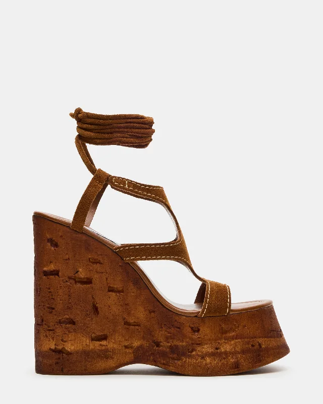 Stylish Looks WHIMSY COGNAC SUEDE